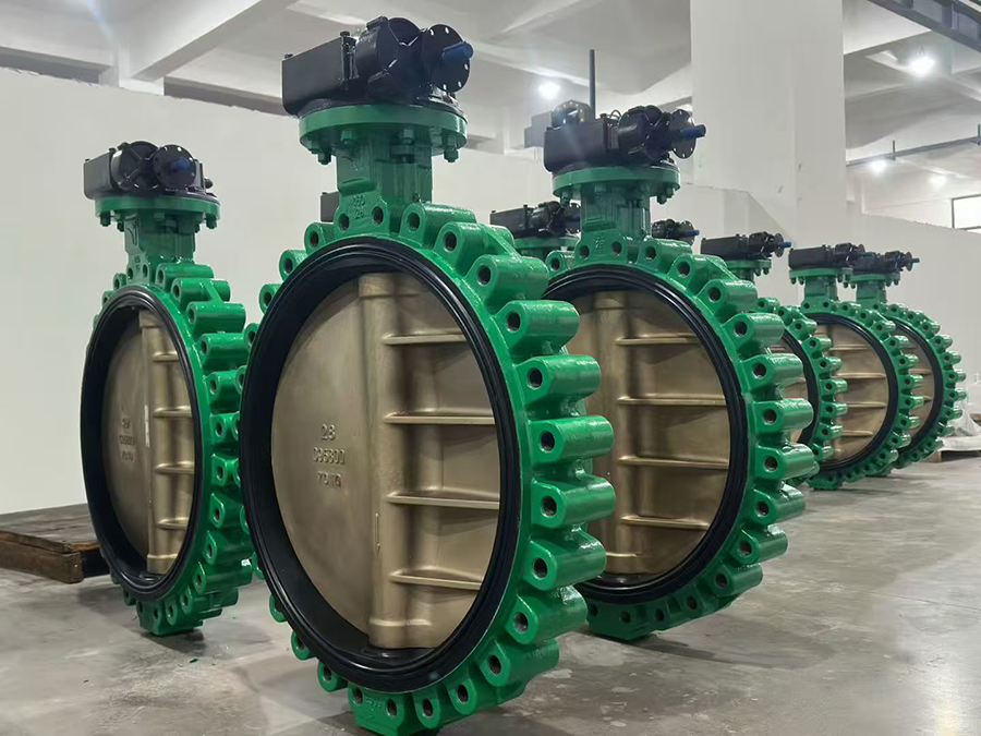 大口径中线型凸耳蝶阀